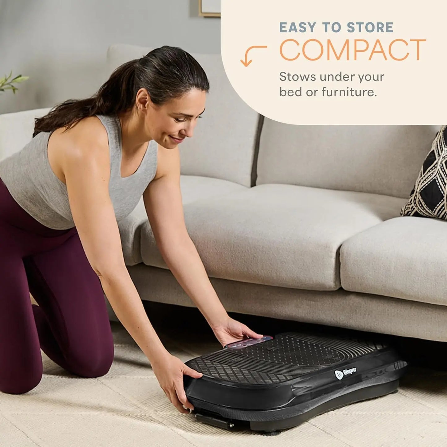 Lifepro Waver Vibration Plate – FSA/HSA Eligible | Whole Body Vibration Platform | 330Lb Capacity | Lifetime Warranty