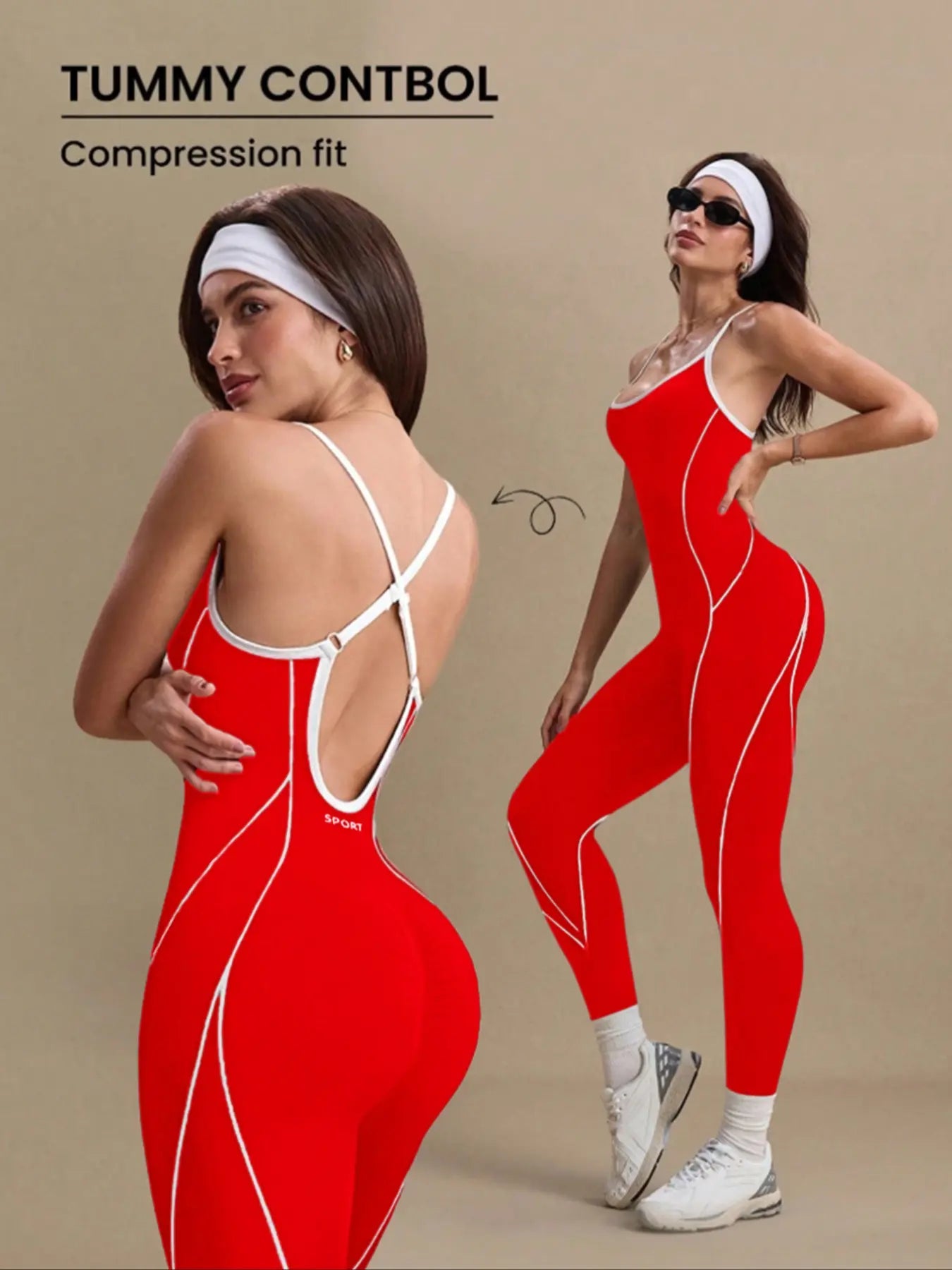 Women'S Yoga Jumpsuit, Backless Sports Jumpsuit, Sporty Jumpsuit, Outdoor Sport One-Piece, Seamless Knitted Hollow Out Long, above the Ankle, Plain Pattern, All Seasons