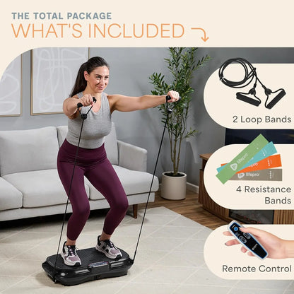 Lifepro Waver Vibration Plate – FSA/HSA Eligible | Whole Body Vibration Platform | 330Lb Capacity | Lifetime Warranty